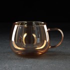 Набор для напитков из стекла Magistro «Голден», 5 предметов: кувшин 1 л, 4 кружки 350 мл, цвет золотой - Фото 6