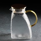 Набор для напитков из стекла Magistro «Сара», 5 предметов: кувшин 1,5 л, 4 кружки 400 мл - Фото 3