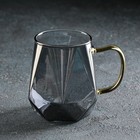 Набор для напитков Magistro «Дарк. Льдинка», 5 предметов: кувшин 1,6 л, 4 кружки 300 мл, стекло, цвет серый - Фото 5