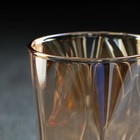 Набор для напитков из стекла Magistro «Голден. Льдинка», 5 предметов: кувшин 1,5 л, 4 кружки 350 мл, цвет золотой - фото 9927081