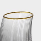 Стакан Magistro «Орион», 340 мл, с золотой каймой, стекло, прозрачный - Фото 2