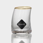 Стакан Magistro «Орион», 340 мл, с золотой каймой, стекло, прозрачный - Фото 10