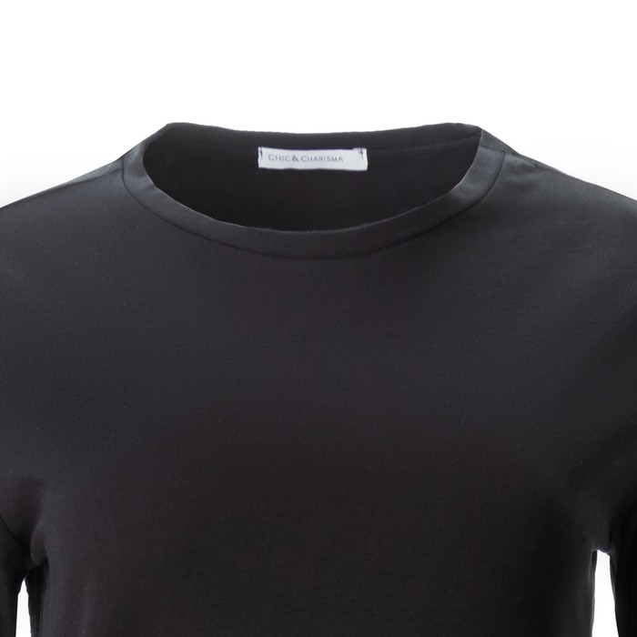 Лонгслив женский, цвет чёрный, размер ХL (48) 60110