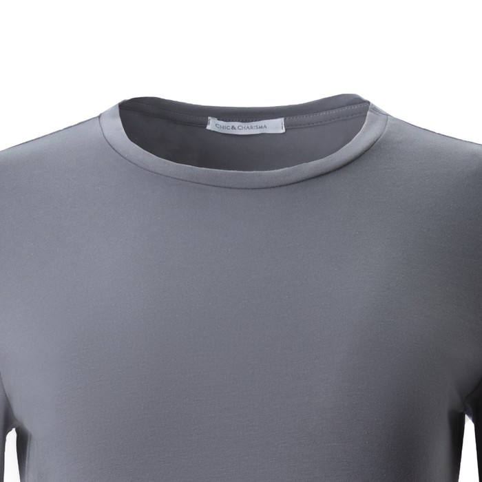 Лонгслив женский, цвет тёмно-серый, размер S (42) 60111