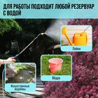 Опрыскиватель аккумуляторный ТУНДРА, 4 В, 2.4 Ач, Li-on, 0.8 л/мин, 2 насадки, шланг 3 м - Фото 6