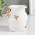 Аромалампа для эфирных масел «Розочки и незабудки с сердечком», керамика, 7.5×7.5×9.5 см, МИКС - Фото 4
