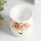 Аромалампа для эфирных масел «Розочки и незабудки с сердечком», керамика, 7.5×7.5×9.5 см, МИКС - Фото 6