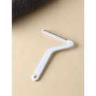 Скребок для чистки одежды, ковров, мебели Доляна, двусторонний, металл, пластик, 10.8×16.5 см - Фото 1