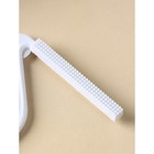 Скребок для чистки одежды, ковров, мебели Доляна, двусторонний, металл, пластик, 10.8×16.5 см - Фото 4