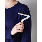 Скребок для чистки одежды, ковров, мебели Доляна, двусторонний, металл, пластик, 10.8×16.5 см - Фото 6