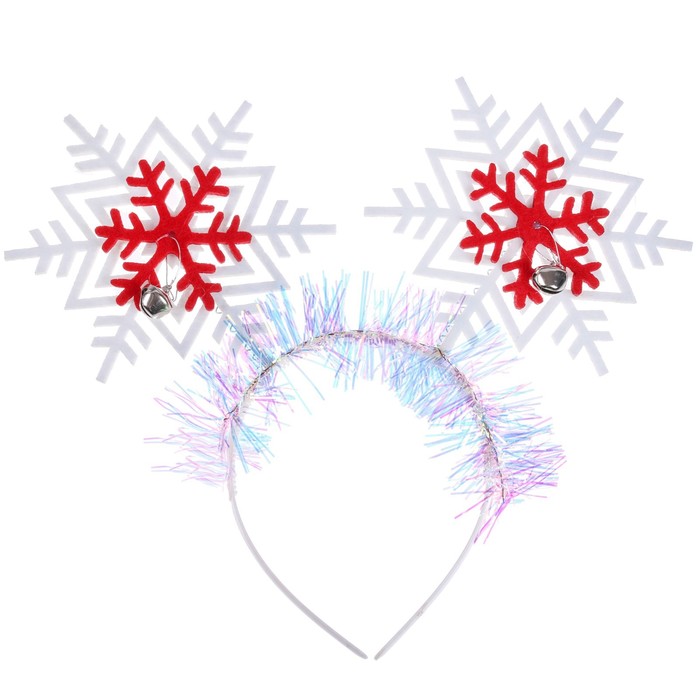 Ободок новогодний карнавальный «Праздник», цвета МИКС