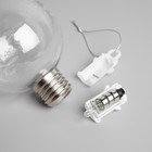 Ёлочный шар «Хрустальный», батарейки, 1 LED, свечение тёплое белое - Фото 3