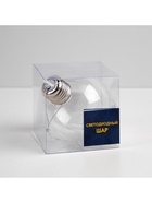 Ёлочный шар «Хрустальный», 8x10 см, 1 LED, от батареек, свечение тёплое белое - фото 7632792