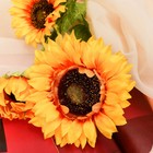 Цветы искусственные "Подсолнух галант" 9х62 см, жёлтый - Фото 2