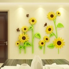 Наклейки интерьерные детские TAKE IT EASY «Подсолнухи», декор на стену, панно, 110×94 см - Фото 5
