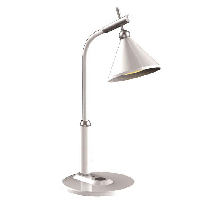 Настольная лампа ЭкономСвет BL1851 WHITE, LED 1x6Вт 3000-6300K, 350лм, цвет белый
