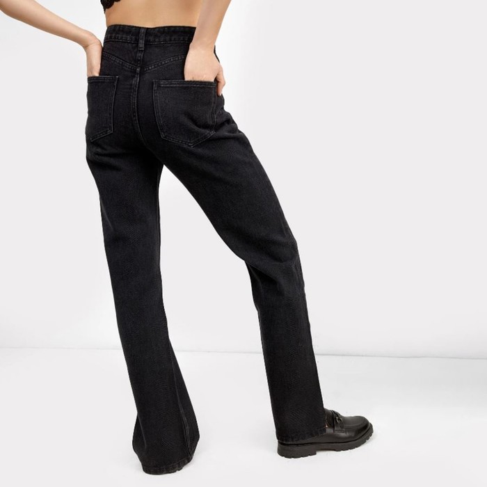 Джинсы женские, цвет чёрный, размер 46 (W29 L32) 60117