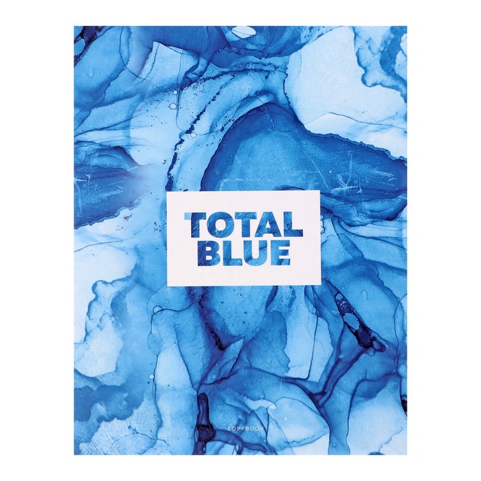 Тетрадь 240 листов в клетку на кольцах Total blue, твердая обложка с комплектом разделителей, матовая ламинация
