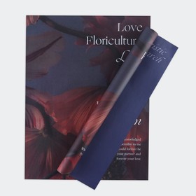 Бумага для цветов двухсторонняя «Цветы», 38 × 50 см