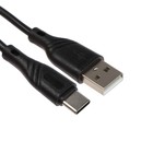 Кабель Cablexpert CCB-USB2-AMCMO1-1MB, Type-C - USB, 3 А, 1 м, быстрая зарядка, черный 9482320 - фото 10974342