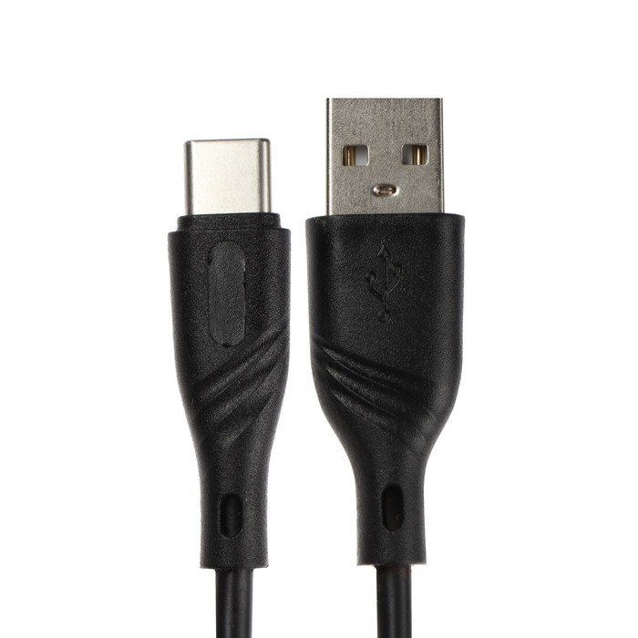 Кабель Cablexpert CCB-USB2-AMCMO1-1MB, Type-C - USB, 3 А, 1 м, быстрая зарядка, черный - фото 51459312