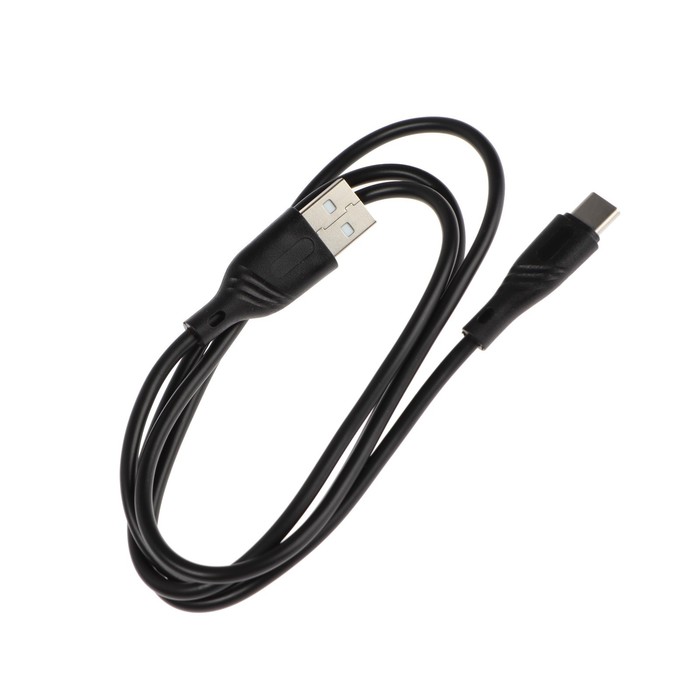 Кабель Cablexpert CCB-USB2-AMCMO1-1MB, Type-C - USB, 3 А, 1 м, быстрая зарядка, черный - фото 51459313