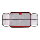 Пенал 1 секция, 130 х 210 х 40 мм, 2 откидные планки, тканевый, Calligrata TOP, Content "Акула", чёрно-красный - фото 24740555