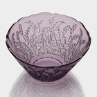 Салатник Magistro «Французская лаванда», 470 мл, 13.7×7 см, стекло, сиреневый - Фото 3