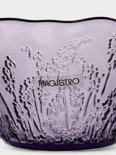 Салатник Magistro «Французская лаванда», 470 мл, 13.7×7 см, стекло, сиреневый
