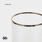 Пивной бокал Magistro «Руно», 390 мл, 17.5×7 см, на ножке, с золотой отводкой, стекло, прозрачный - Фото 2