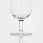 Пивной бокал Magistro «Руно», 390 мл, 17.5×7 см, на ножке, с золотой отводкой, стекло, прозрачный - Фото 5