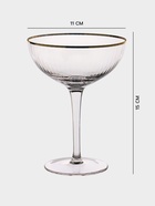 Бокал для коктейля Magistro «Орион», 270 мл, 15×11.2 см, стекло, прозрачный - Фото 2