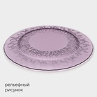 Тарелка Magistro «Французская лаванда», d=21 см, стекло, сиреневая - Фото 3