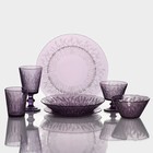 Тарелка стеклянная десертная Magistro «Французская лаванда», d=21 см, цвет фиолетовый - Фото 7