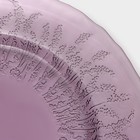 Тарелка стеклянная обеденная Magistro «Французская лаванда», d=27 см, цвет фиолетовый - фото 4370557