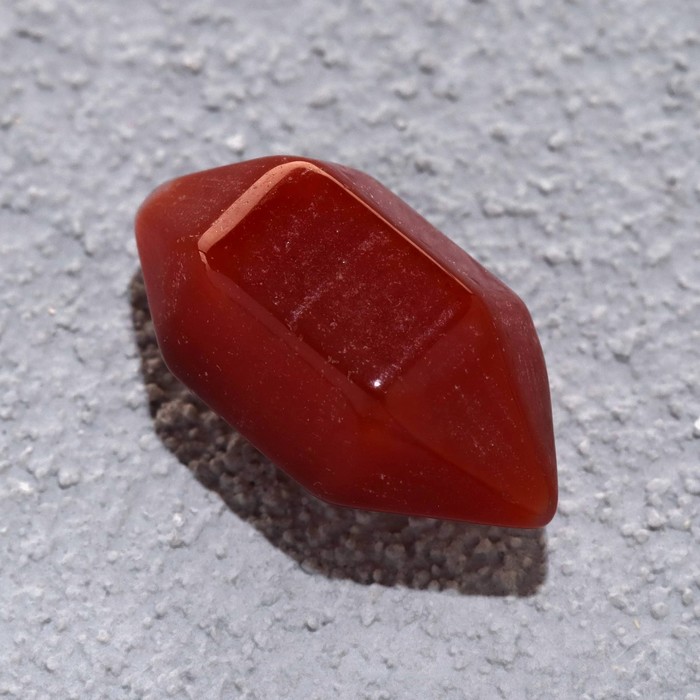 Заготовка для творчества "Кристалл красный агат", натуральный камень, 0,8х1,5 см - Фото 1