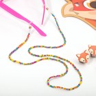 Комплект детский «Выбражулька» 4 предмета: очки, бусы для очков, клипсы, кольцо, цветной - фото 9927095