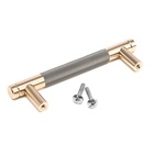 Ручка-рейлинг CAPPIO, м/о 96 мм, цвет золото/серый - фото 805228458