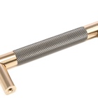 Ручка-рейлинг CAPPIO, м/о 96 мм, цвет золото/серый - фото 806818517