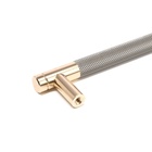 Ручка-рейлинг CAPPIO, м/о 128 мм, цвет золото/серый - фото 806818522