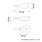 Ручка-скоба CAPPIO "Лепесток", м/о 32 мм., 88Х30 мм, цвет сатиновое золото - фото 806032267