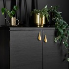 Ручка-скоба CAPPIO "Лепесток", м/о 32 мм., 88Х30 мм, цвет сатиновое золото - фото 805228491