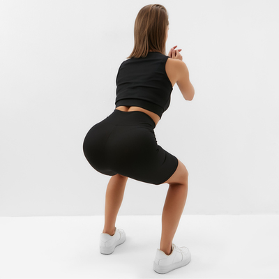 Велосипедки спортивные женские MINAKU, чёрные, размер 40