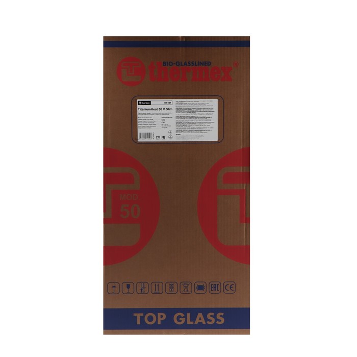 Водонагреватель THERMEX TitaniumHeat 50 V Slim, накопительный, круглый, биостеклофарфор, 50л - фото 18562575 Водонагреватель THERMEX TitaniumHeat 50 V Slim, накопительный, круглый, биостеклофарфор, 50л - фото 18562575