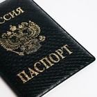 Обложка для паспорта, цвет зелёный (комплект 2 шт) - фото 24533860