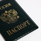 Обложка для паспорта, цвет зелёный - фото 45574056