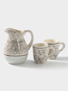 Набор посуды Керамика ручной работы «Персия», 3 предмета: кувшин 1.5 л, кружки 350 мл, бежевый - Фото 2