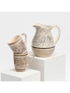 Набор посуды Керамика ручной работы «Персия», 3 предмета: кувшин 1.5 л, кружки 350 мл, бежевый - Фото 7