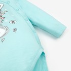 Боди для девочки, цвет голубой/заяц, рост 62 см - фото 45712550