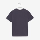 Футболка для мальчика, цвет тёмно-серый, рост 158 см - фото 49430802